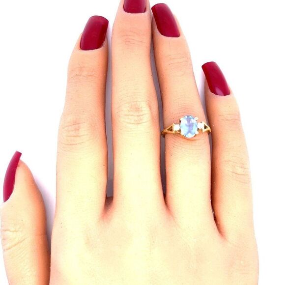 14K Gold Topaz Ring - Picture 9 of 10